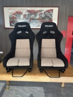 Siège baquet de course ergonomique universel 1035 Rending style SR3 en cuir/suède haut de gamme, siège sport modifié, non étanche