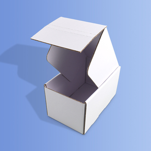 Bán buôn Tùy chỉnh màu trắng Vận chuyển hộp sóng giấy gói hộp tay - Product Image 5