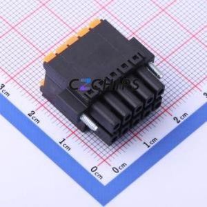 KF2EDGKSM-3.5-2*5P Plug-in Terminal Block P=3.5mm Connector Male Plug Screw Fixing 2x5P 3.5mm - Product Image 2