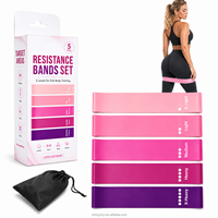 Juego de Bandas de Resistencia Portátiles de Látex, Bandas de Ejercicio para Viajes, Fitness, Yoga, Pilates, Gimnasio, Entrenamiento, Proveedor de Logotipos Personalizados
