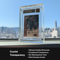 Protecteur de carte BGS en acrylique transparent résistant aux UV, étui magnétique en plexiglas pour cartes à collectionner
