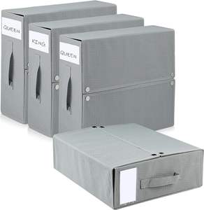 Factory 4 Pack sheetcube Juego de sábanas plegable Organizador Bandas organizadoras de ropa de cama plegables - Product Image 1