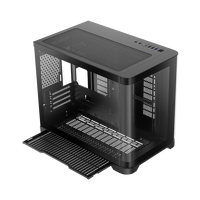 GAMEMAX HYPE-M Mid Tower MicroATX Gaming PC Case with Curved Glass Panel Steel Construction in Stock