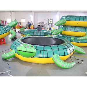 3 mètres de diamètre. Grand trampoline aquatique gonflable en forme de tortue pour enfants et adultes, fabriqué en matériau résistant de l'usine Sino Inflatables - Product Image 2