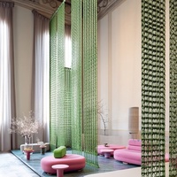 Macramé tenture murale multicolore tissage à la main fil naturel rideau espace commercial décoration de la maison Restaurant hôtel EH2506094