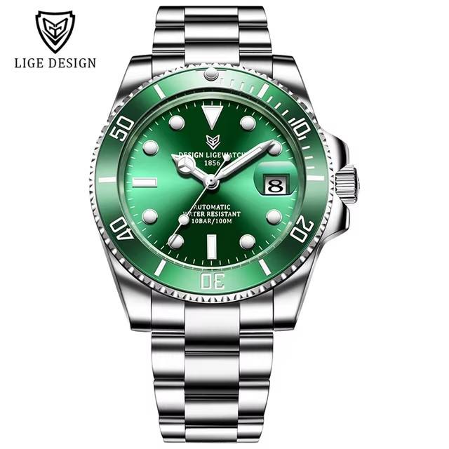 1 cinturino verde argento