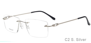 Montature per Occhiali di Alta Qualità in Titanio Giapponese Senza Montatura, Montatura <span class=keywords><strong>Rotonda</strong></span> per Uomo e Donna, Occhiali da Vista - Product Image 4