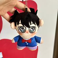 Porte-clés en peluche Conan en coton doux, adorable figurine de dessin animé, mini poupée en peluche pour usage quotidien