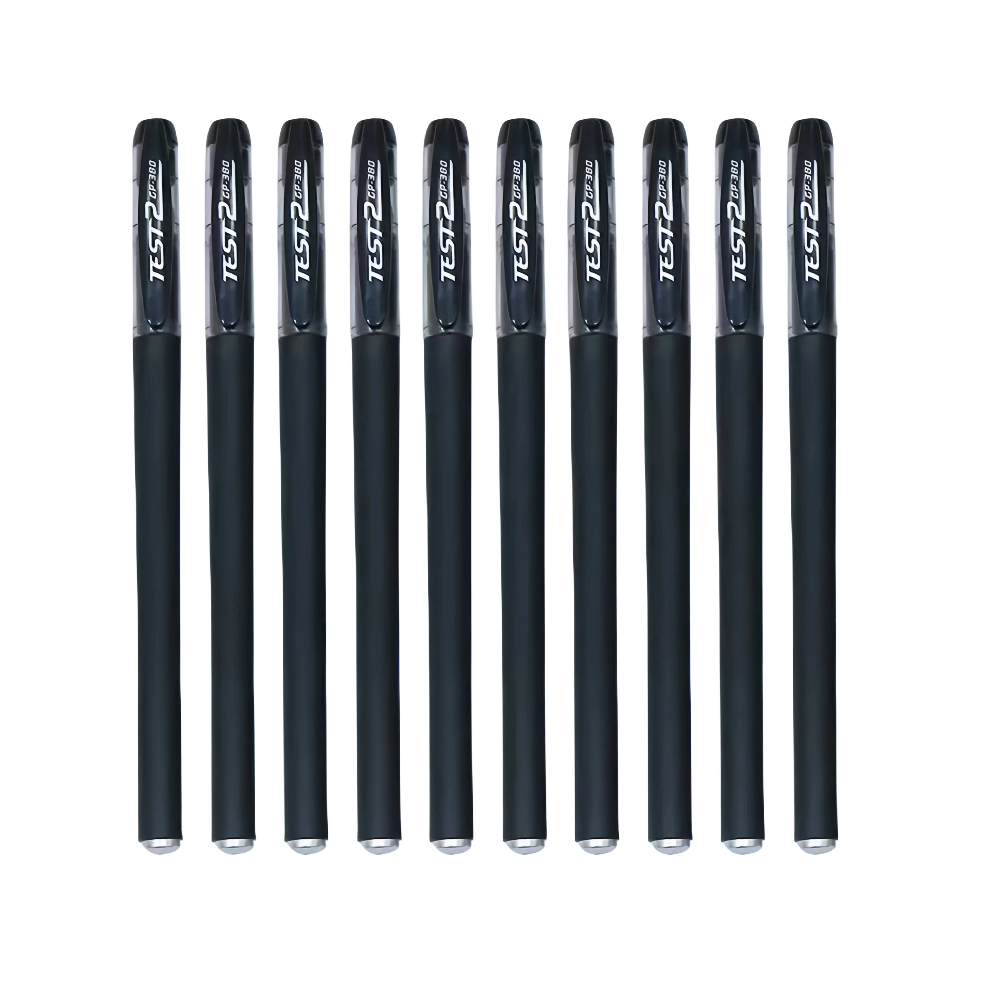 ¡Descuento por bulto! Bolígrafos de gel estilo OEM, escritura suave de 0,5mm, cuerpo de plástico, tinta negra, elegante y personalizado, ideal para promociones