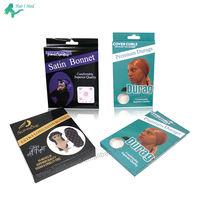 Emballage de bonnet d'accessoires de cheveux de luxe Boîte à bonnet en satin de soie personnalisée Boîte à bonnet de médicaments avec logo personnalisé