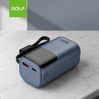 Stasiun Daya Portabel Kapasitas Besar Grosir Dilengkapi Kabel LCD Digital Logo Kustom Pengisian Cepat PD 20 20000mAh Power Bank