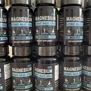 Cápsulas de complejo de vitamina D de zinc y calcio de etiqueta privada OEM, glicinato, malato, citrato para soporte nervioso muscular - Product Image 5