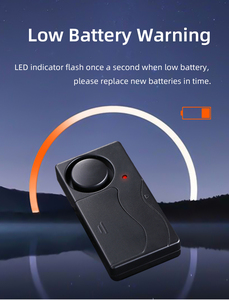 Sensor de vibración de fácil instalación, alarma de seguridad, Control remoto, sirena de 110db para puerta de ventana de apartamento, antirrobo - Product Image 6