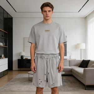 Baggy Casual Wholesale Manufacture <b>Shorts</b> Running Sweat <b>Shorts</b> Drawstring Hole Men Summer <b>Shorts</b> - Product Image 2