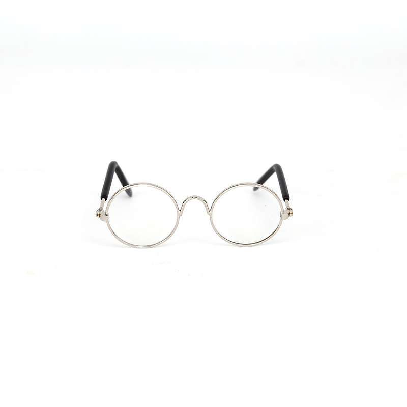 Silver frame white lens