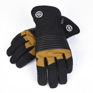Guantes de cuero cálidos Pantalla táctil Guantes de esquí de cuero real Guante de nieve personalizado a prueba de agua - Product Image 3