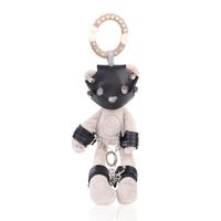 Accessoires érotiques pour adultes originaux, jouets sexuels bondage ours, masque SM en similicuir amovible, masque à clé, menottes, pendentif