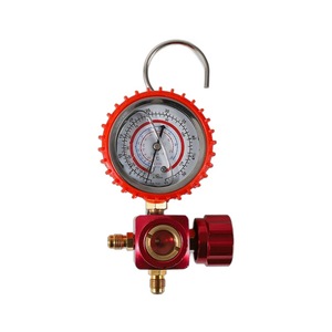 Manomètre de charge CA à jauge unique R22 R410A R134a haute pression antichoc avec jauge de visualisation et poignée métallique - Product Image 5