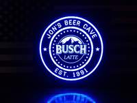 Boîte néon LED personnalisée haute luminosité en acrylique rétroéclairée, panneau mural suspendu pour bière, enseigne lumineuse