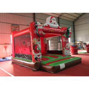 Château gonflable commercial de Noël, structure gonflable Père Noël, trampoline gonflable, aire de jeux gonflable pour fêtes de fin d'année - Product Image 2