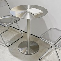 Table basse moderne en acier inoxydable doré, vente en gros, pour salon, salon de beauté, hôtel, usage commercial