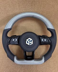 Volant en fibre de carbone compatible avec Volkswagen Polo gti Scirocco GTS GTE GLI R-Line <span class=keywords><strong>Golf</strong></span> 6 Mk4 Mk5 Mk7 <span class=keywords><strong>GTD</strong></span> CC Polo Jetta Passat - Product Image 2
