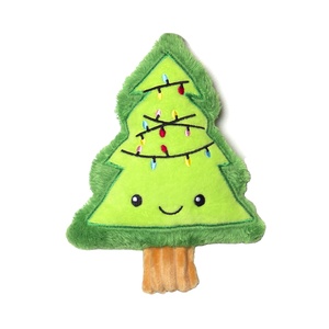 Pet Đồ Chơi Thiết Kế Mới Chất Lượng Cao Nhồi Vui Xmas Sang Trọng Hạnh Phúc Lil Xmas Tree W/Đèn-Màu Xanh Lá Cây Đa + Tùy Chỉnh Nhà Máy Đồ Chơi Sang Trọng - Product Image 1