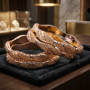 Gold Plated <b>Forming</b> Bangles, Custom Gold Bangles, Luxury Bangles, Fashion Bracelets & Bangles, Gold Filled Jewelry Oro Joyeria. - Product Image 5