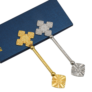 Cruz religiosa para iglesia, aleación de oro y plata, con la mano de Israel, para Bengala, obispo, venta al por mayor - Product Image 2