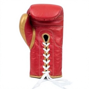 Guantes de Boxeo Rojos de Cuero para Entrenamiento de Artes Marciales, con Logotipo Personalizado, Equipo de Boxeo - Product Image 5