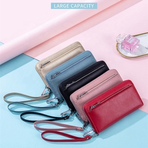 Long <span class=keywords><strong>portefeuille</strong></span> en cuir <span class=keywords><strong>anti</strong></span>-<span class=keywords><strong>RFID</strong></span> pour femmes et pochette pour téléphone porte-cartes de crédit sac d'argent-grand sac à main pour <span class=keywords><strong>femme</strong></span> - Product Image 3