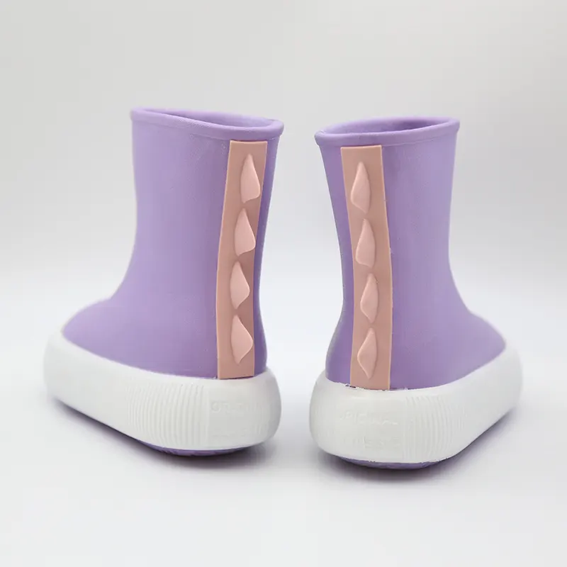 Botas de lluvia EVA de colores suaves para niños, zapatos impermeables para niños, Botas de lluvia personalizadas