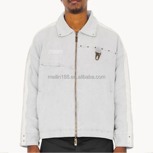 Custom High Quality Vintage Heavy Canvas <b>Jackets</b> 100% Cotton Workwear Carpenter Canvas Detroit <b>Worker</b> Work Wear <b>Jackets</b> for Men - Product Image 4