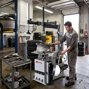 Basique 12 " -24 "   Démonte-pneus à bras oscillant, machine pneumatique pour pneus, machine manuelle de <span class=keywords><strong>changement</strong></span> de pneus, équipement de garage - Product Image 2
