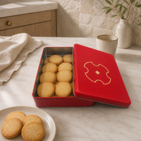 Boîte en métal rectangulaire personnalisée à coins arrondis pour biscuits, chocolats, bonbons, jouets, emballage de stockage, vente en gros, OEM