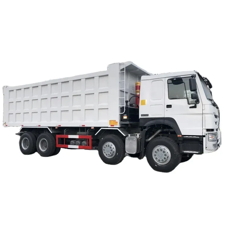 Dumper Truck Gebruikt 8X4 12 Banden Dumping Trucks Rhd/Lhd 40ton Achterkant Einde Tipper 25 Kubieke Meter 8*4 400pk 420hp Kiepwagen Te Koop