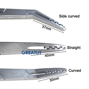 Instrumen Bedah Ortopedi Baja Tahan Karat Penjepit Jaringan Medis dengan Gigi Penjepit Jaringan Lunak - Product Image 4
