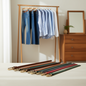 Cinturino in PU con fibbia a chiusura a scatto, 2,8 cm, CINTURONES - Product Image 1