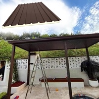 Tejas de aleación de aluminio para exteriores con aislamiento de espuma de poliuretano para almacenes, villas, talleres