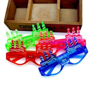 Wholesale Birthday Party <b>Candle</b> Led Glowing Glasses Funny Glasses Children Adults Happy Birthday Party Light up Glasses - Product Image 4