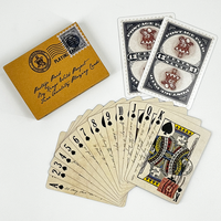 Lot de 52 cartes à jouer personnalisées en gros, style vintage, impression amusante, 57 x 87 mm, pour tours de magie