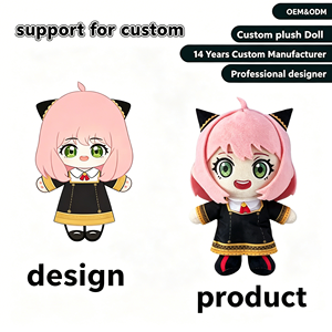 Muñeco de <span class=keywords><strong>Peluche</strong></span> Personalizado de <span class=keywords><strong>Anime</strong></span> <span class=keywords><strong>Anya</strong></span>, Juguete de <span class=keywords><strong>Peluche</strong></span> OEM ODM, Personaje de Dibujos Animados Personalizado, Diseño Personalizado, Venta al Por Mayor - Product Image 1
