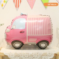Ballons en aluminium en forme de voitures de dessin animé mignonnes, assortiment pour décoration de fête sur le thème des voitures, anniversaire d'enfants, baby shower, ballons Mylar à l'hélium en gros