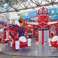 Nouveau design pas cher prix Joyeux Noël Parc à Thème Jeux Rotation Père Noël Autocontrôle Avion Attractions Pour Enfants