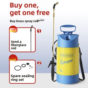 5L 8L Shoulder PE <strong>Pressure</strong> <strong>Sprayer</strong> with <strong>Pressure</strong> Gauge Garden Watering Spray <strong>Bottle</strong> for Cleaning Disinfection - Product Image 5