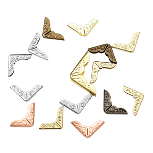 Protezioni Angolari in Metallo Anticato Senza Nichel YXQ 14mm, Colore Personalizzato, Decorative per Sacchetti di Carta - Product Image 1