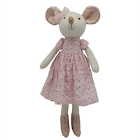 OEM/ODM 2025, fourniture directe par l'usine, cadeaux de vacances, peluche, souris en lin doux, jouets pour enfants pour filles