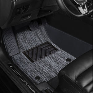 Alfombrillas de goma 3D TPE para coche, diseño deportivo de doble capa, alfombrillas para pies para Tesla Model 3, accesorios de estilo empresarial para coche - Product Image 5