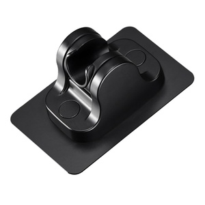 Soporte de Ducha Adhesivo Impermeable para Montaje en Pared, Color Negro Mate, Sin Perforaciones, Soporte Ajustable para Ducha de Mano - Product Image 1