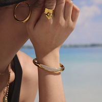 18K Or Couleur Dubaï Bracelets Mince Femmes Bracelet Bracelets Plein Cristal Maroc Bijoux De Mariage Mariée